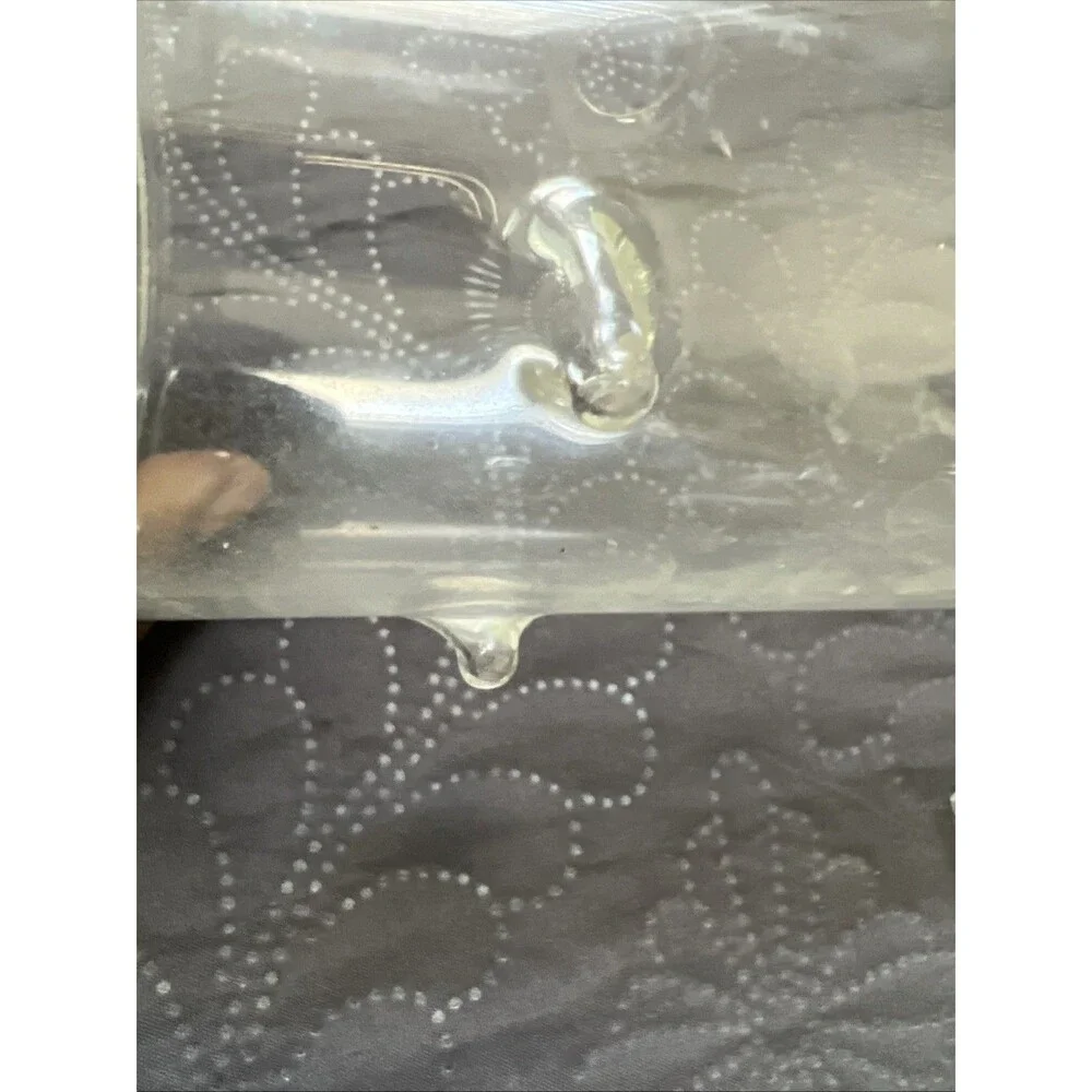 VTG 5-Hole Flute Tube Vase, Clear Blown Glass Flower Bud Succulent  Centerpiece